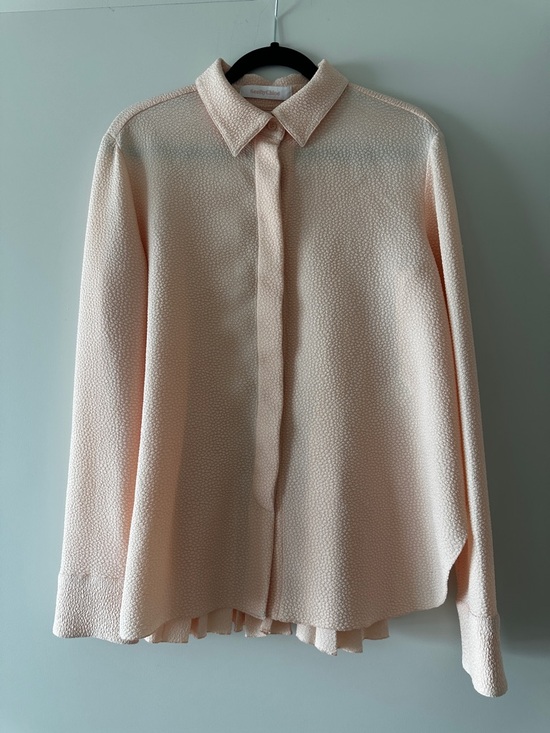 See By Chloe Tops - See by chloe Textured Peach Button-Up Blouse sz 40